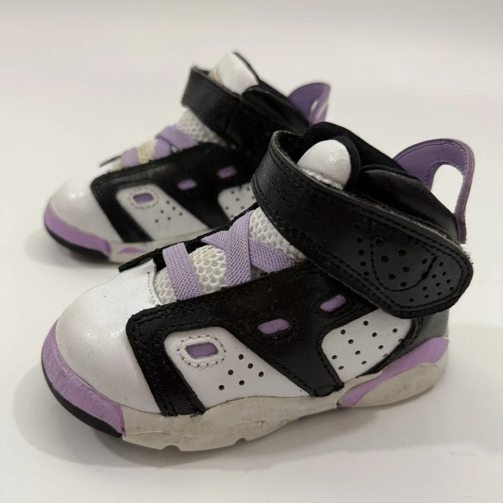 Nike Air Jordan TD Shoes Sneakers DM1158-015 Purple White Black Toddlers Size 6C
